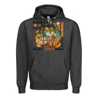 Charcoal Heather Thankful Zipper Hoodie - texasbilliewilder