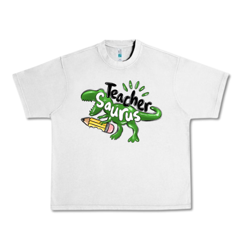 Teacher Saurus Urban Heavy Tee by MaliasSmallBusiness | Teevron