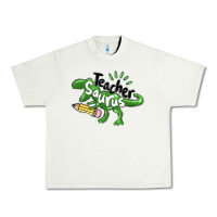 Pistachio teacher saurus Urban Heavy Tee - MaliasSmallBusiness