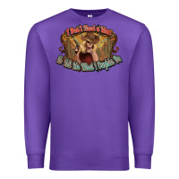 Purple I don't need a man Cowgirl western Premium Sweatshirt - HowdyJamesFarm
