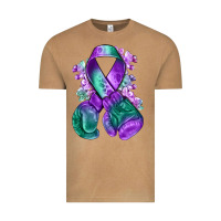 Vintage Camel purple and green anal cancer with boxing gloves na Vintage Tee - NancyCooperArtShop