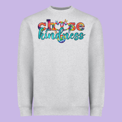 Lgbtq Choose Kindness With Heart And Peace Heavyweight Sweatshirt Designed By Bundleandbundleshop