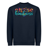 Navy Lgbtq Choose Kindness With Heart And Peace Heavyweight Sweatshirt - BundleAndBundleShop
