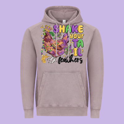 Shake Your Tail Feathers Vintage Hoodie Designed By Maliassmallbusiness