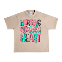 French Oak nursing is a work of heart Urban Heavy Tee - NancyCooperArtShop