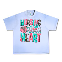 Grape Ice nursing is a work of heart Urban Heavy Tee - NancyCooperArtShop