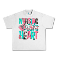 Lunar Rock nursing is a work of heart Urban Heavy Tee - NancyCooperArtShop