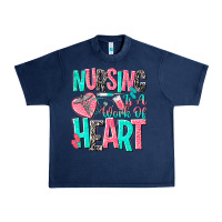 Navy nursing is a work of heart Urban Heavy Tee - NancyCooperArtShop
