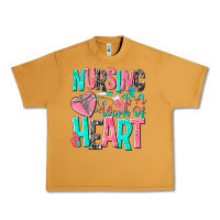 Peanut Butter nursing is a work of heart Urban Heavy Tee - NancyCooperArtShop