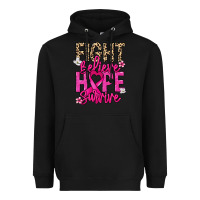 Black Fight believe hope survive Cancer Awareness Heavyweight Hoodie - HowdyJamesFarm