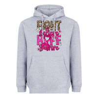 Heather Grey Fight believe hope survive Cancer Awareness Heavyweight Hoodie - HowdyJamesFarm