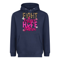 Navy Fight believe hope survive Cancer Awareness Heavyweight Hoodie - HowdyJamesFarm