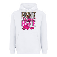 White Fight believe hope survive Cancer Awareness Heavyweight Hoodie - HowdyJamesFarm