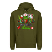 Army Green medical records claus Premium Hoodie - CowGirlArtShop