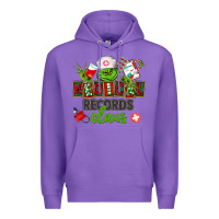 Purple medical records claus Premium Hoodie - CowGirlArtShop