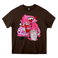 Chocolate Brown farm truck,gnomies valentines Heavy Core Tee - JahusDesignShop