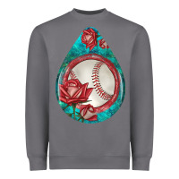 Storm baseball and western roses teardrop  7 Heavyweight Sweatshirt - BundleAndBundleShop