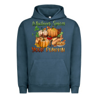 Pigment Midnight Navy whatever spices your pumpkin Urban Hoodie - BundleAndBundleShop
