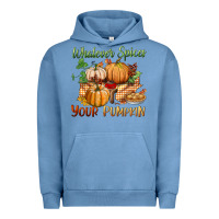 Pigment Pebble Blue whatever spices your pumpkin Urban Hoodie - BundleAndBundleShop