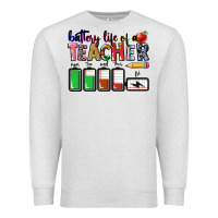 Oatmeal Heather battery life of teacher Premium Sweatshirt - CowGirlArtShop