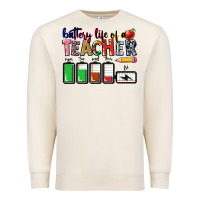 Sandshell battery life of teacher Premium Sweatshirt - CowGirlArtShop
