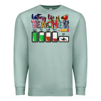 Seafoam battery life of teacher Premium Sweatshirt - CowGirlArtShop