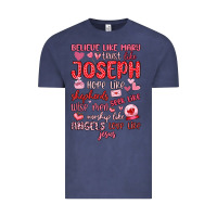 Vintage Denim believe like mary trust like joseph valentine s da Vintage Tee - MaliasSmallBusiness