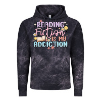 Cloud Black reading fiction is my addiction Vintage Hoodie - MaliasSmallBusiness