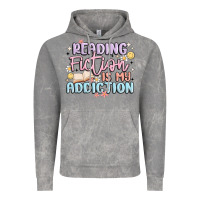 Cloud Rock reading fiction is my addiction Vintage Hoodie - MaliasSmallBusiness
