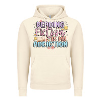 Vintage Artic reading fiction is my addiction Vintage Hoodie - MaliasSmallBusiness