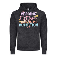 Vintage Black reading fiction is my addiction Vintage Hoodie - MaliasSmallBusiness