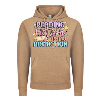 Vintage Coffee reading fiction is my addiction Vintage Hoodie - MaliasSmallBusiness