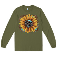Army Green Shine Brighter Long Sleeve Tee - JahusDesignShop