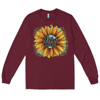 Burgundy Shine Brighter Long Sleeve Tee - JahusDesignShop