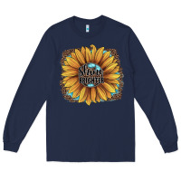 Navy Shine Brighter Long Sleeve Tee - JahusDesignShop