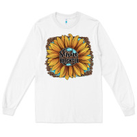 White Shine Brighter Long Sleeve Tee - JahusDesignShop