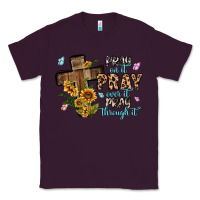 Plum pray on it pray over it pray through it Classic Tee - MaliasSmallBusiness