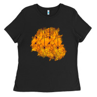 Black halloween patch Ladies Tee - BundleAndBundleShop