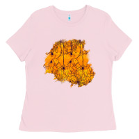 Bubblegum Pink halloween patch Ladies Tee - BundleAndBundleShop