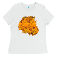 White halloween patch Ladies Tee - BundleAndBundleShop