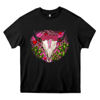 Black bull skull cactus valentines Heavy Core Tee - JahusDesignShop