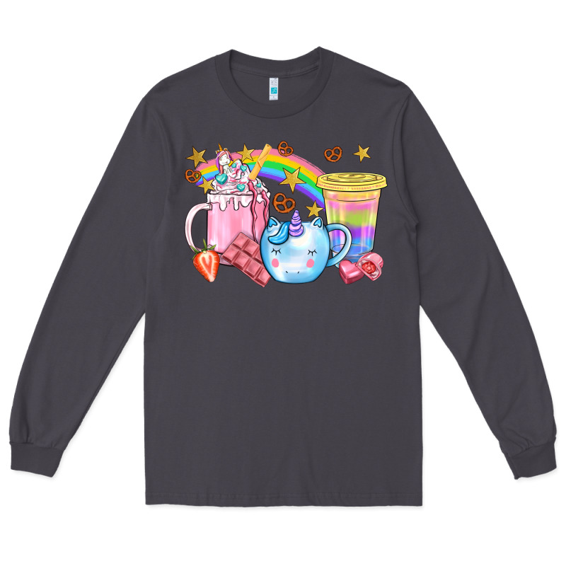Unicorn Coffee Cup With Star Bbs Long Sleeve Tee by BundleAndBundleShop | Teevron