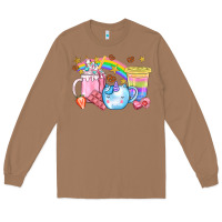 Toasted Coconut Unicorn Coffee Cup With Star Bbs Long Sleeve Tee - BundleAndBundleShop