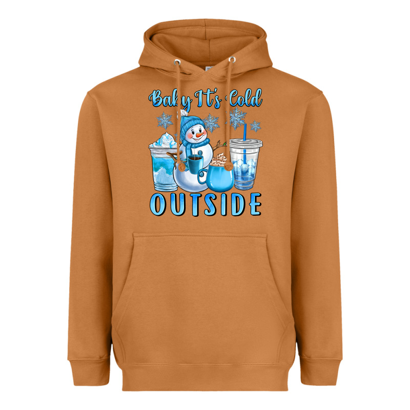 Baby It's Cold Outside Heavyweight Hoodie by CowGirlArtShop | Teevron