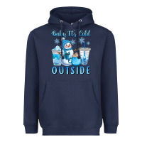 Navy baby it's cold outside Heavyweight Hoodie - CowGirlArtShop