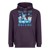 Plum baby it's cold outside Heavyweight Hoodie - CowGirlArtShop