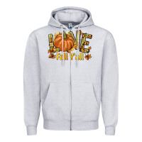Heather Grey Love Fall Y'all Zipper Hoodie - texasbilliewilder