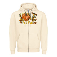 Sandshell Love Fall Y'all Zipper Hoodie - texasbilliewilder
