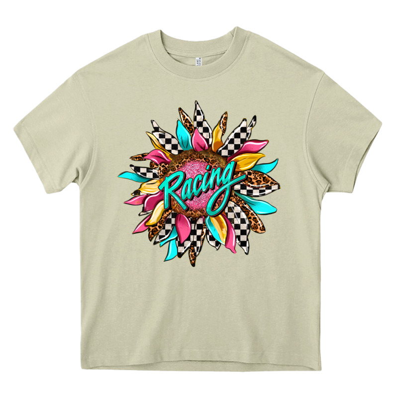 Racing Sunflower Heavy Core Tee by AdoDesignShop | Teevron
