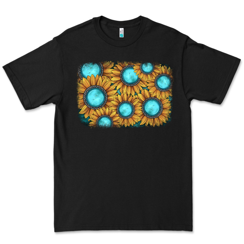 Sunflower Gemstone Background Premium Tee by JahusDesignShop | Teevron